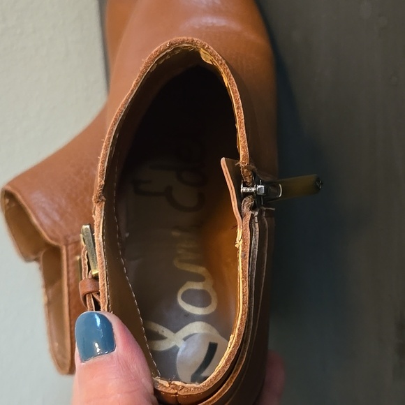 Sam Edelman Brown Ankle Boots Size 7 - Picture 7 of 9